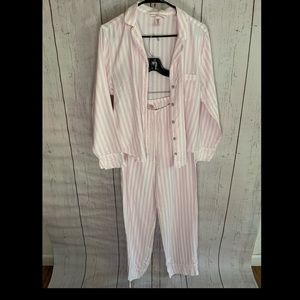 Victoria Secret Long Sleeve Button Up Pajama Set